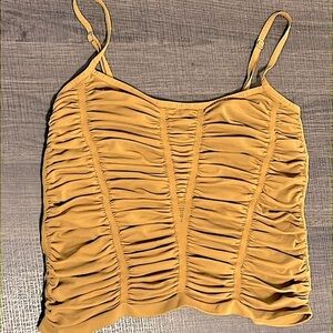 Free People Better Than Words Stretch Cami Dark GoldSize XS/S New Without Tags